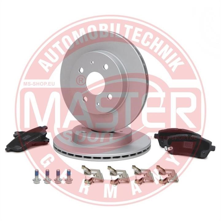 Master-sport 201701070 Front ventilated brake discs with pads, set 201701070