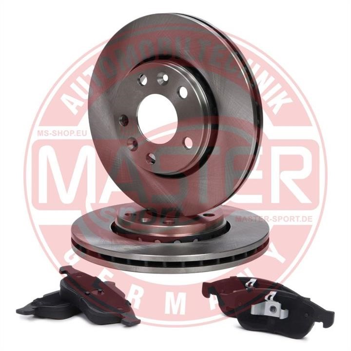 Master-sport 202402210 Front ventilated brake discs with pads, set 202402210