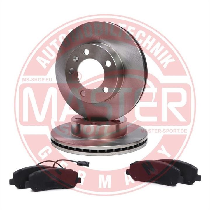 Master-sport 202802520 Front ventilated brake discs with pads, set 202802520