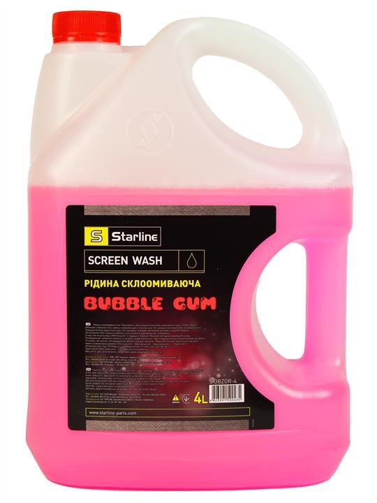StarLine OBZOR-4 Summer windshield washer fluid, Bubble Gum, 4l OBZOR4