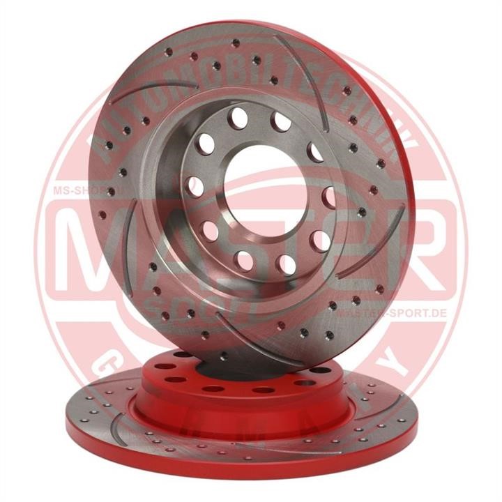 Master-sport 24011201481SE-SET-MS Rear brake disc, non-ventilated 24011201481SESETMS