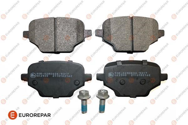 Disc brake pad set Opel Combo: 1689800480 Eurorepar Brake pad set