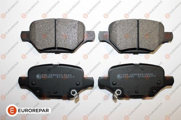 Brake pad Opel Mokka: 1689800580 Eurorepar Brake pad set