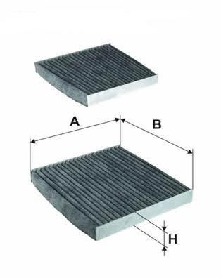 Filtron K 1336A-2X Activated Carbon Cabin Filter K1336A2X