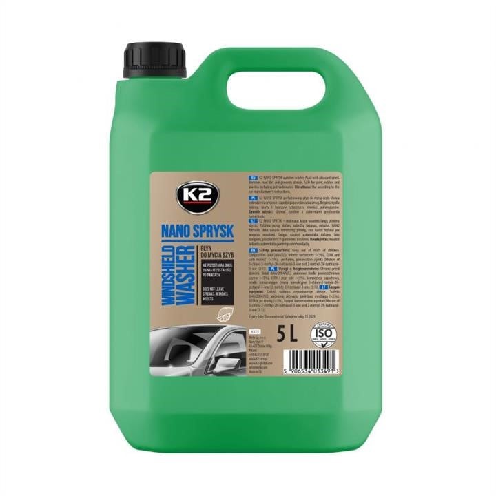 K2 K525 Summer windshield washer fluid, Lemon, 5l K525