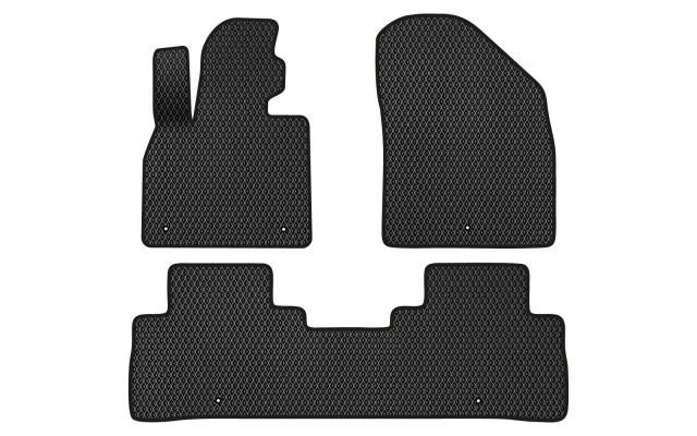 EVAtech HY22562ZV3LA5RBBP Floor mats for Hyundai Palisade (2018-), black HY22562ZV3LA5RBBP
