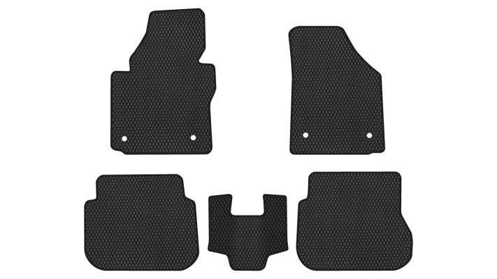 EVAtech VW51423CG5AV4RBB Floor mats for Volkswagen Caddy (2004-2015), black VW51423CG5AV4RBB
