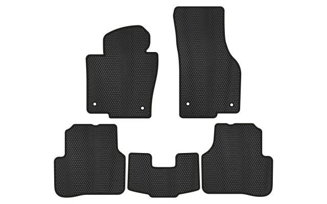 EVAtech VW1710CG5AV4RBB Floor mats for Volkswagen Passat Alltrack (2010-2014), black VW1710CG5AV4RBB