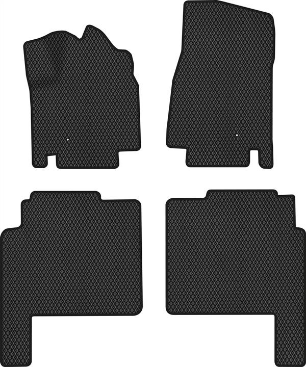 EVAtech VW12414PD4LA2RBB Floor mats for Volkswagen Routan (2009-2014), black VW12414PD4LA2RBB