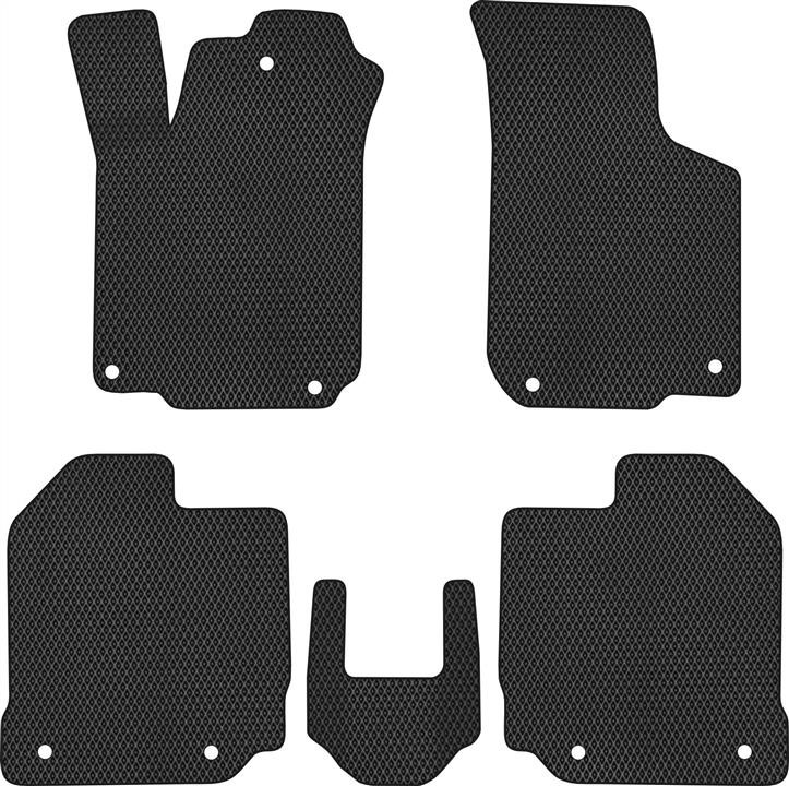 EVAtech SK11559CV5AV9RBB Floor mats for Skoda Octavia A4 Tour (1996-2010), black SK11559CV5AV9RBB