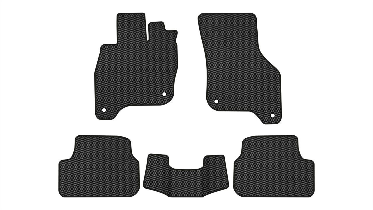 EVAtech VW1878CG5AV4RBB Floor mats for Volkswagen e-Golf (2014-2020), black VW1878CG5AV4RBB