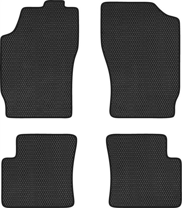EVAtech PT21955PG4RBB Floor mats for Peugeot 306 (1993-2001), black PT21955PG4RBB