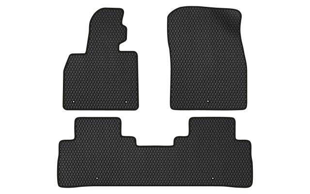 EVAtech KI23049ZB3LA5RBB Floor mats for Kia Telluride (2019-), black KI23049ZB3LA5RBB