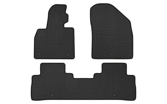 EVAtech KI23049ZG3LA5RBB Floor mats for Kia Telluride (2019-), black KI23049ZG3LA5RBB