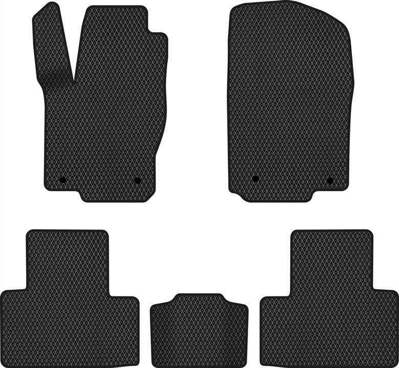 EVAtech MB11801C5MS4RBB Floor mats for Mercedes GL-Class (2012-2015), black MB11801C5MS4RBB
