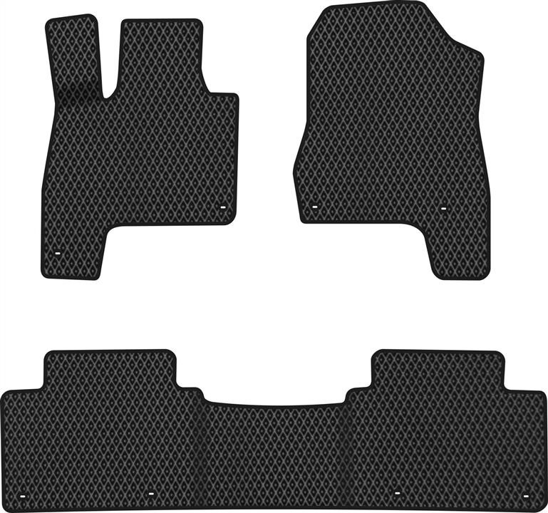 EVAtech HA1466ZV3TL8RBB Floor mats for Honda Clarity (2016-), black HA1466ZV3TL8RBB