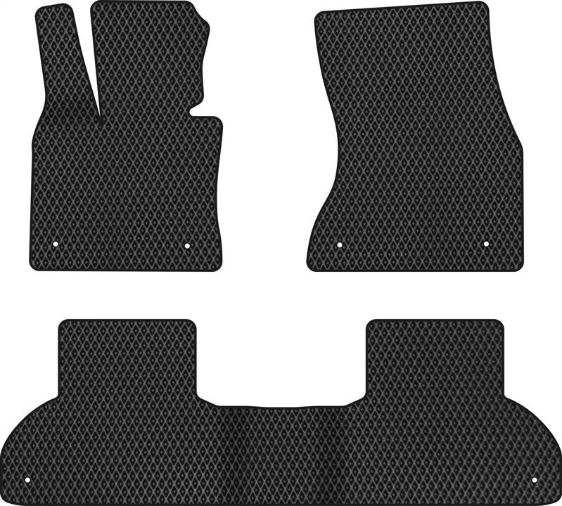 EVAtech BM32182Z3LS6RBB Floor mats for BMW X5 (2013-2018), black BM32182Z3LS6RBB