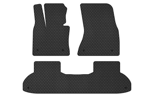 EVAtech BM334ZB3BW6RBB Floor mats for BMW X6 (2014-2019), black BM334ZB3BW6RBB
