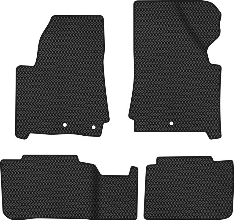 EVAtech CC41761PBL4AV3RBB Floor mats for Cadillac SRX (2010-), black CC41761PBL4AV3RBB