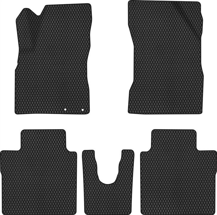 EVAtech NS42461CD5LA2RBB Floor mats for Nissan Note (2012-2020), black NS42461CD5LA2RBB