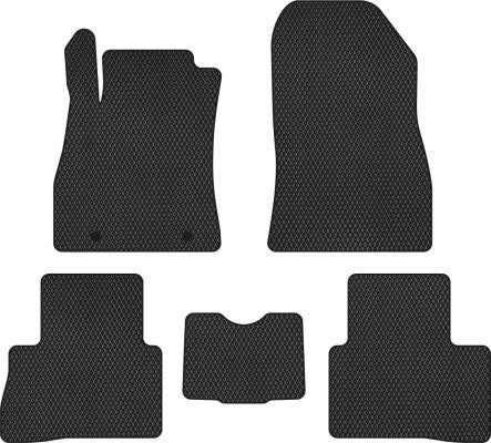 EVAtech NS32862C5RN2RBB Floor mats for Nissan Juke (2014-2019), black NS32862C5RN2RBB