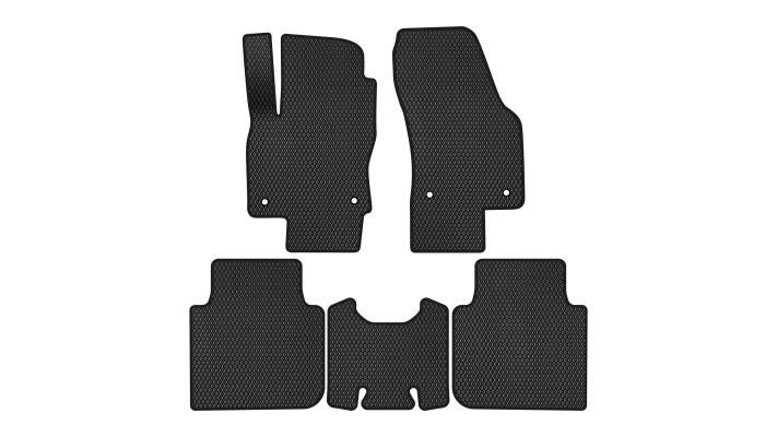 EVAtech SK32942CL5AV4RBB Floor mats for Skoda Kodiaq (2016-2021), black SK32942CL5AV4RBB