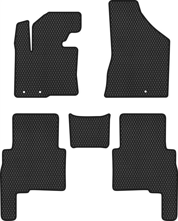 EVAtech KI12274CV5LP3RBB Floor mats for Kia Sorento (2009-2012), black KI12274CV5LP3RBB