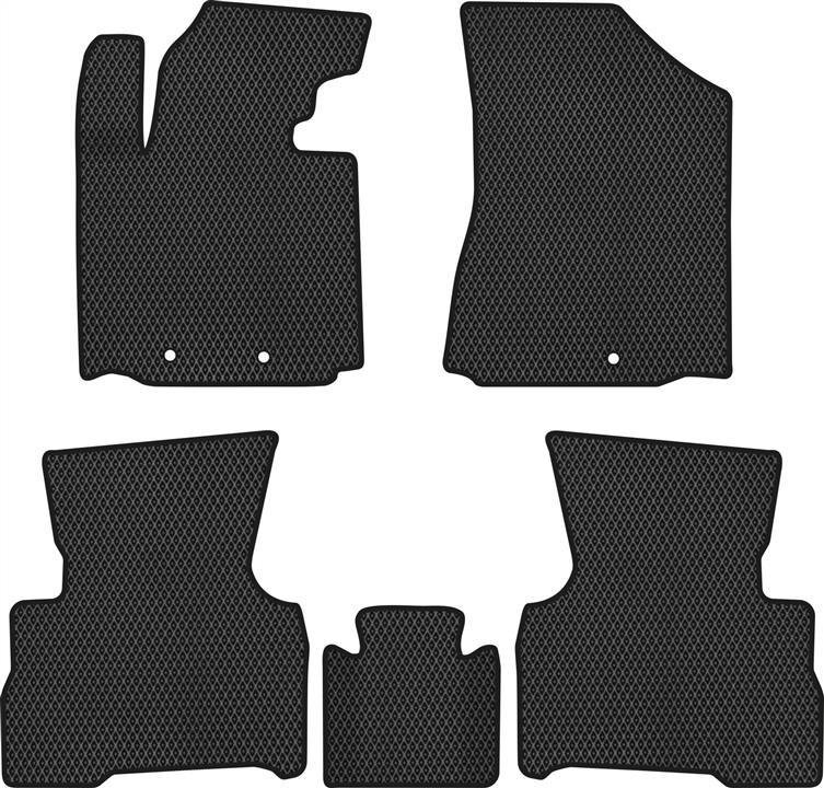 EVAtech KI12181CV5KH3RBB Floor mats for Kia Sorento (2012-2014), black KI12181CV5KH3RBB