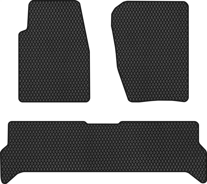 EVAtech LR21736ZB3RBB Floor mats for Land Rover Discovery (1998-2004), black LR21736ZB3RBB