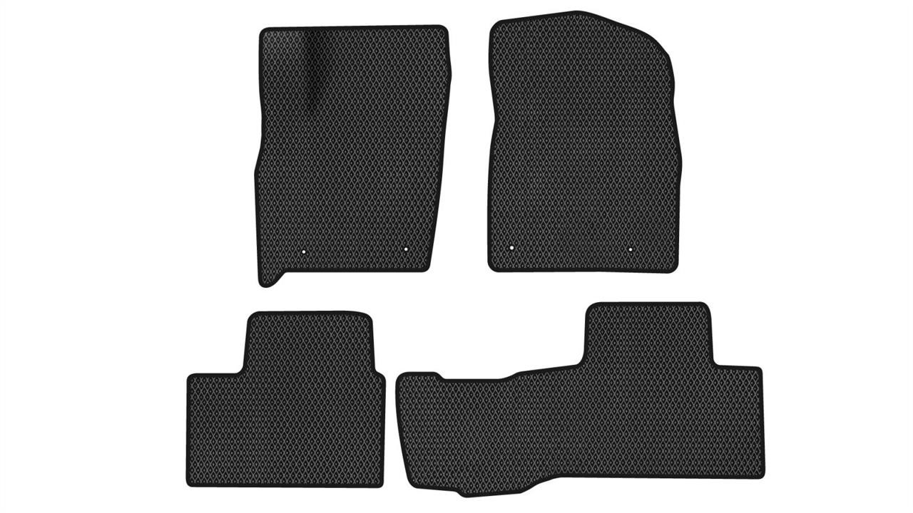 EVAtech DE11145PDR4LA4RBB Floor mats for Dodge Durango (2010-2014), black DE11145PDR4LA4RBB