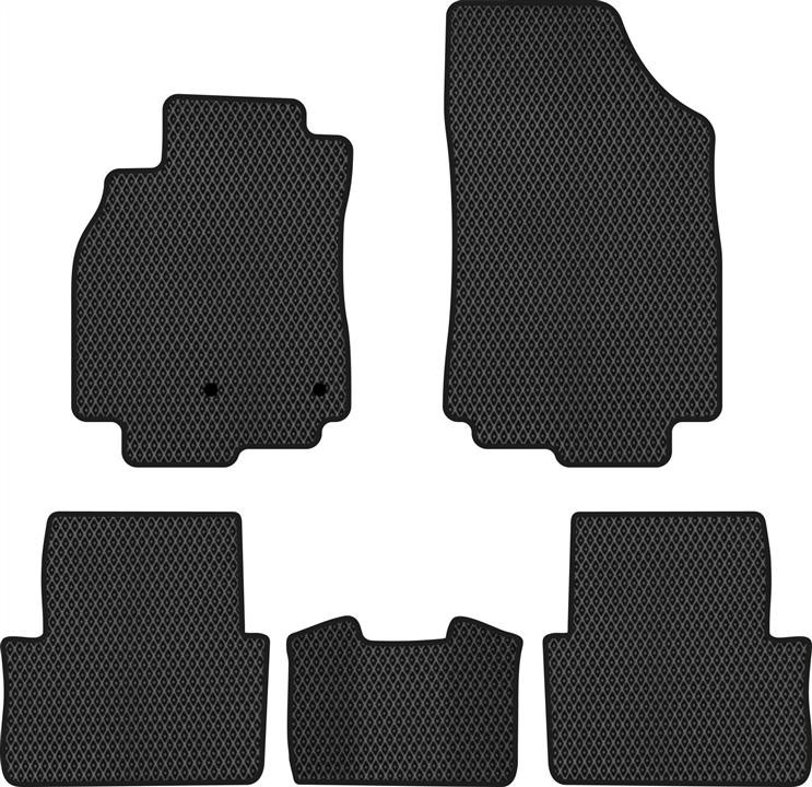 EVAtech RT12110CG5RN2RBB Floor mats for Renault Megane (2008-2016), black RT12110CG5RN2RBB
