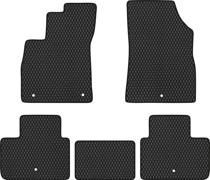 EVAtech RT21280CG5RD5RBB Floor mats for Renault Talisman (2015-), black RT21280CG5RD5RBB