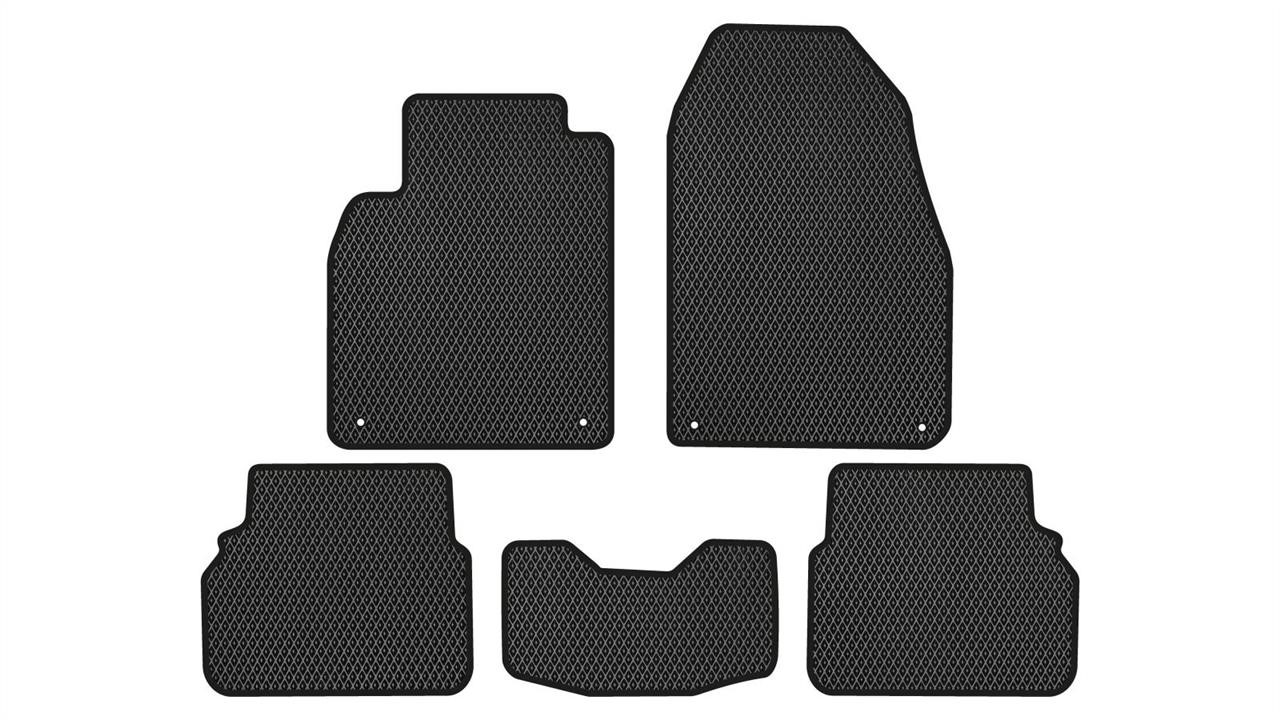 EVAtech SA11338CG5LA4RBB Floor mats for Saab 9-3 (2007-2013), black SA11338CG5LA4RBB