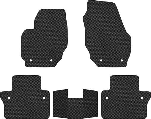 EVAtech VV42716CG5VL8RBB Floor mats for Volvo V70 (2007-2016), black VV42716CG5VL8RBB