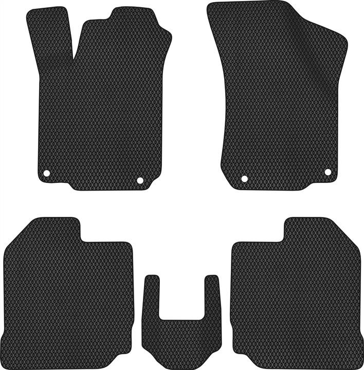 EVAtech SK11548C5TL4RBB Floor mats for Skoda Octavia A4 Tour (1996-2010), black SK11548C5TL4RBB