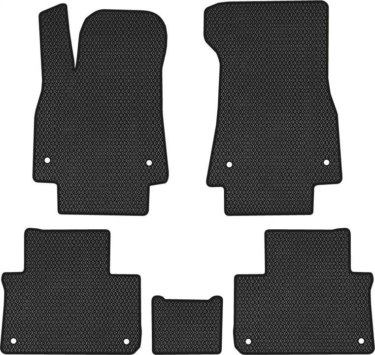 EVAtech AU11958C5AV8RBB Floor mats for Audi E-tron (2018-), black AU11958C5AV8RBB