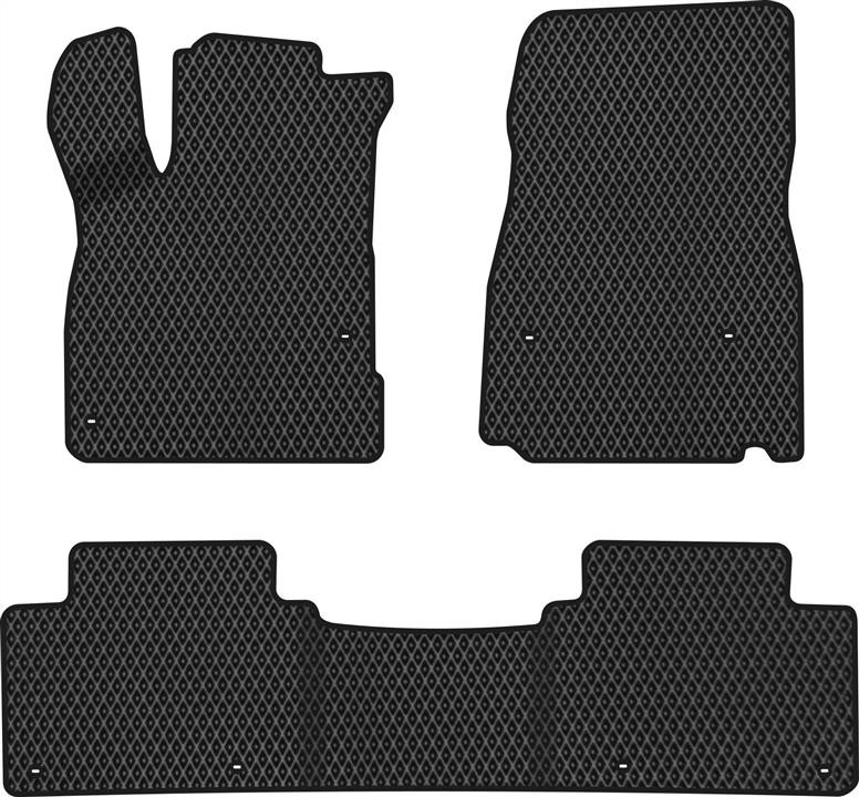 EVAtech HA12068Z3TL8RBB Floor mats for Honda Clarity (2016-), black HA12068Z3TL8RBB