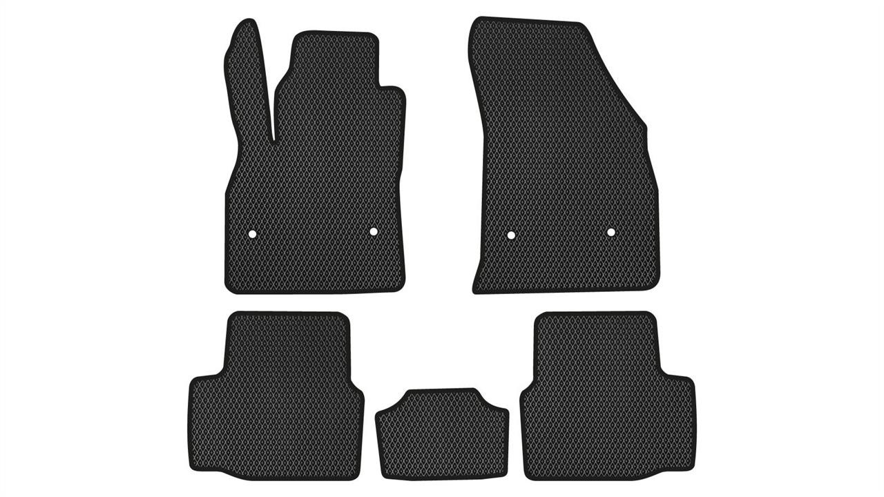 EVAtech OL12126CV5OU4RBB Floor mats for Opel Astra (2015-), black OL12126CV5OU4RBB