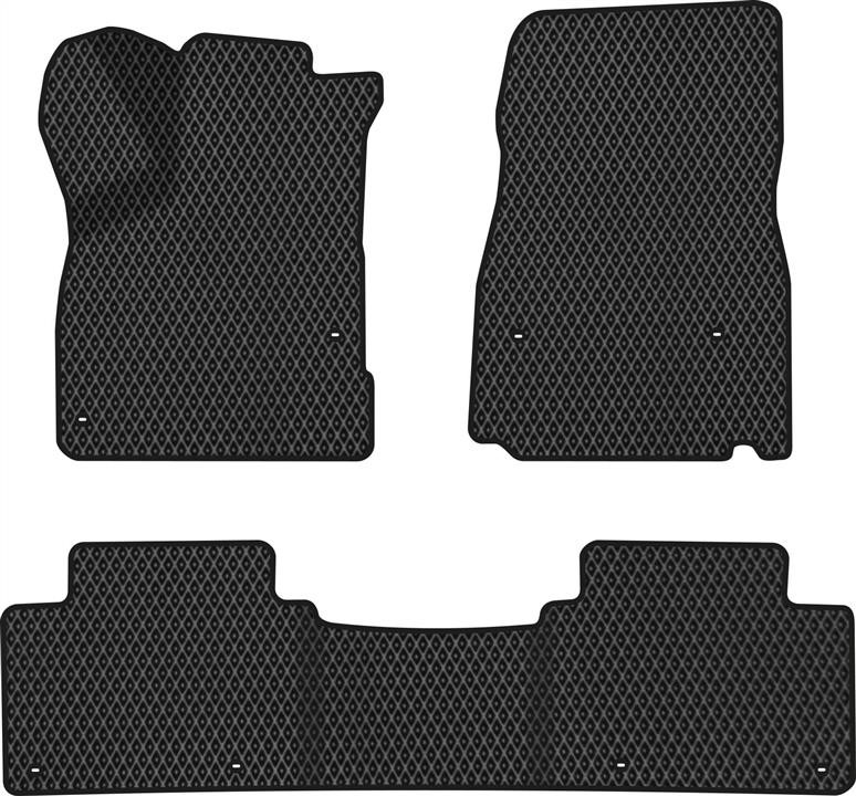 EVAtech HA12068ZD3TL8RBB Floor mats for Honda Clarity (2016-), black HA12068ZD3TL8RBB