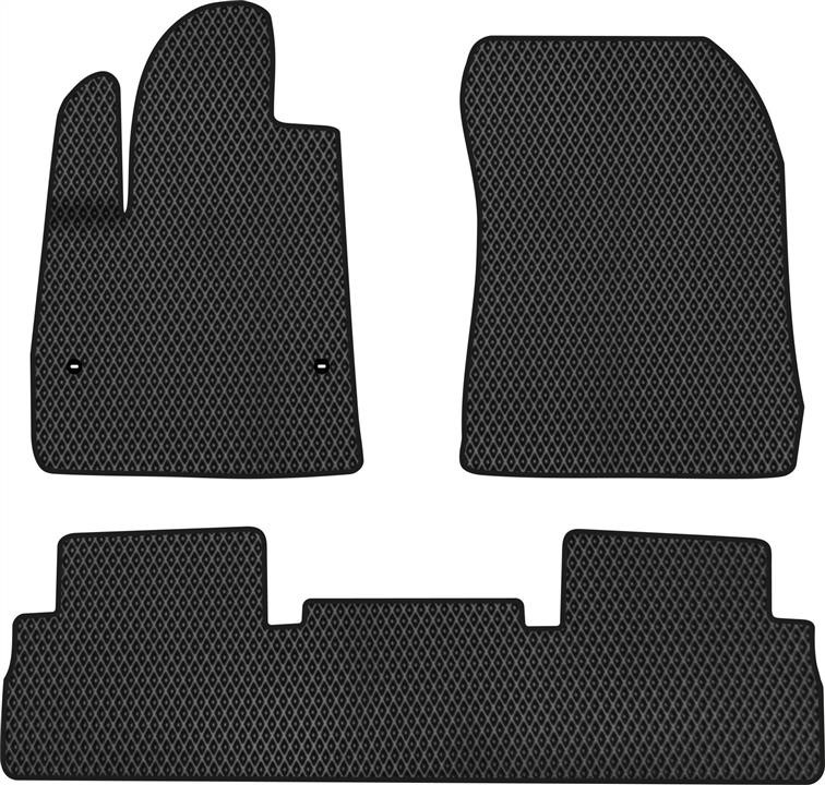 EVAtech CN11591Z3TL2RBB Floor mats for Citroen Berlingo (2018-), black CN11591Z3TL2RBB