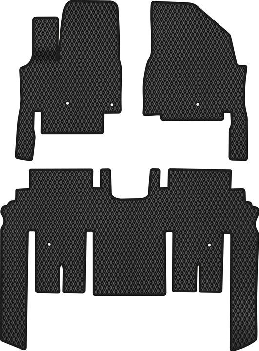 EVAtech KI11611ZV3KH5RBB Floor mats for Kia Carnival (2014-2020), black KI11611ZV3KH5RBB