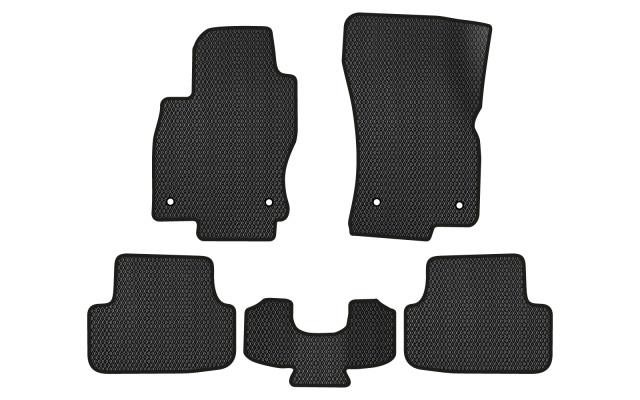 EVAtech VW1884CJ5AV4RBB Floor mats for Volkswagen Golf (2012-2020), black VW1884CJ5AV4RBB