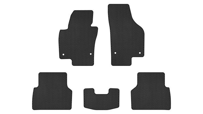EVAtech VW32872CM5AV4RBB Floor mats for Volkswagen Tiguan (2007-2018), black VW32872CM5AV4RBB
