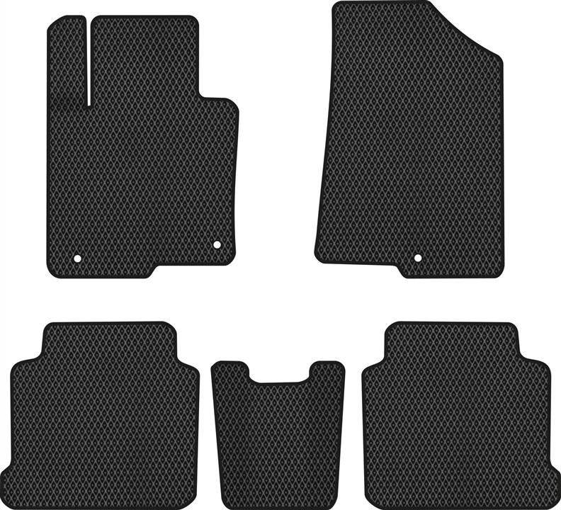 EVAtech HY12200CV5KH3RBB Floor mats for Hyundai Sonata (2014-2019), black HY12200CV5KH3RBB