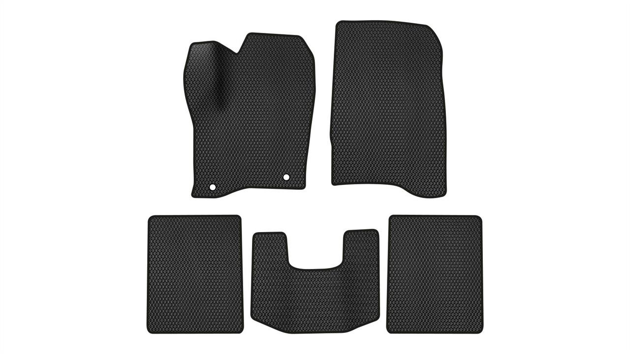 EVAtech FD1452CD5FC2RBB Floor mats for Ford Taurus (2016-), black FD1452CD5FC2RBB