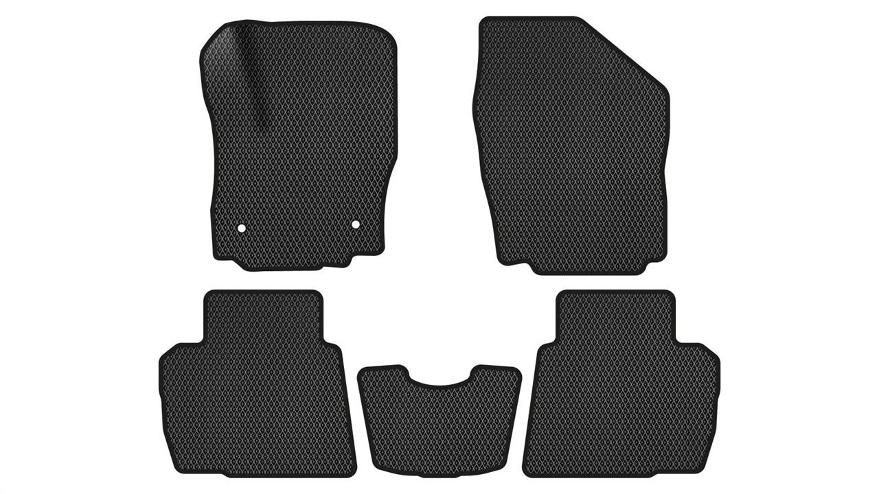 EVAtech FD3947CE5FC2RBB Floor mats for Ford Mondeo (2010-2014), black FD3947CE5FC2RBB