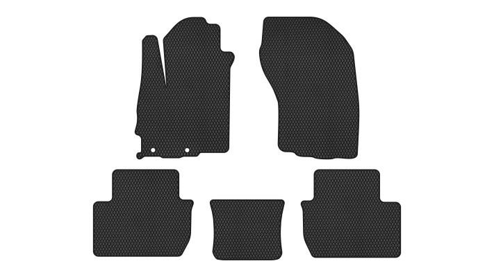 EVAtech MT33051CV5AV2RBB Floor mats for Mitsubishi Outlander XL (2006-2012), black MT33051CV5AV2RBB