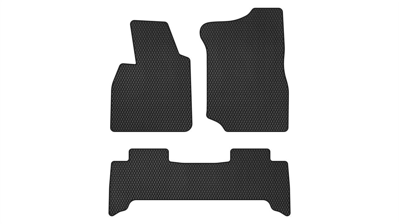 EVAtech TY3405ZG3RBBE Floor mats for Toyota Land Cruiser (2003-2007), black TY3405ZG3RBBE