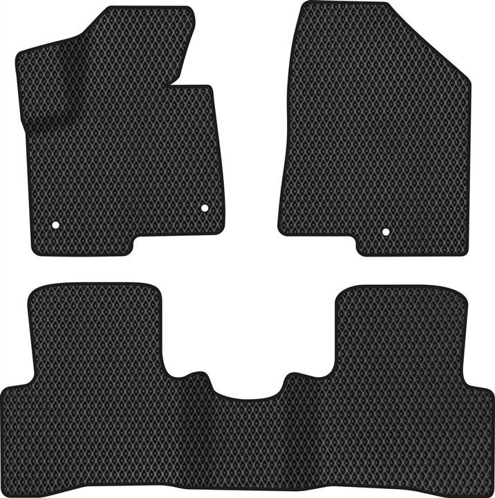 EVAtech HY11913ZE3KH3RBB Floor mats for Hyundai Santa FE (2012-2017), black HY11913ZE3KH3RBB