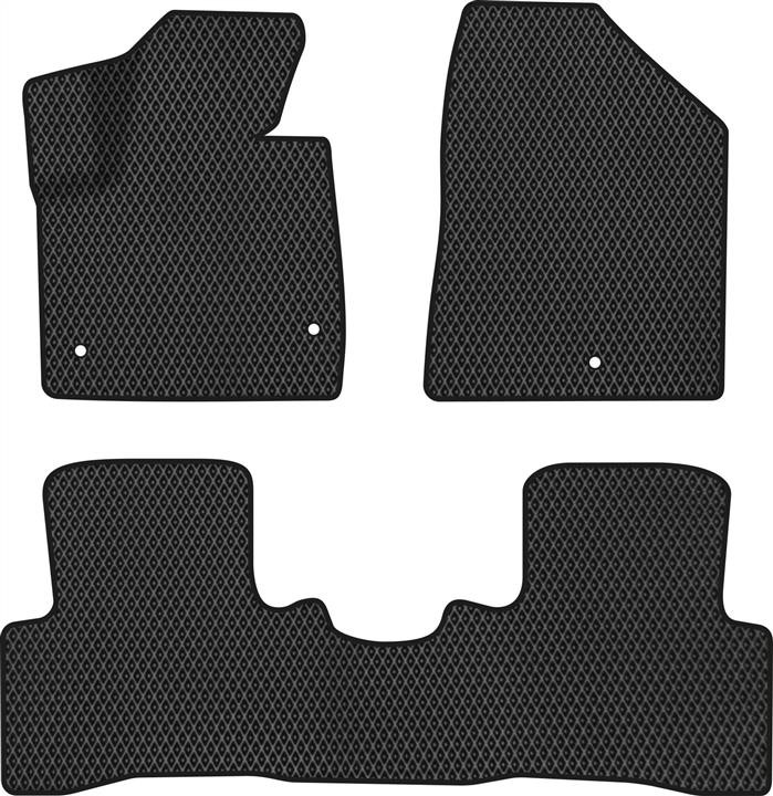 EVAtech HY11828ZE3KH3RBB Floor mats for Hyundai Santa FE (2012-2017), black HY11828ZE3KH3RBB